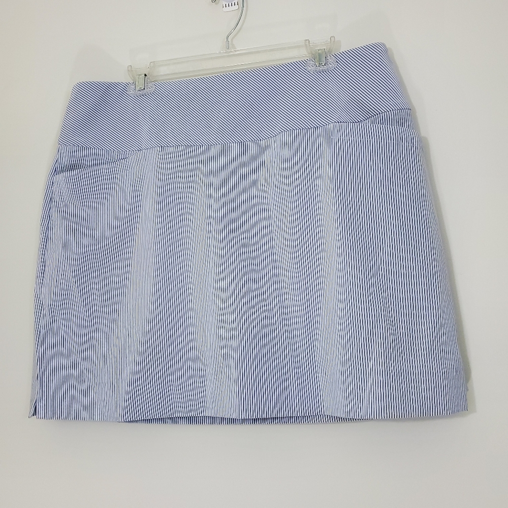 S.C. & Co. Blue Striped Tennis Skirt with built in shorts, Size XL